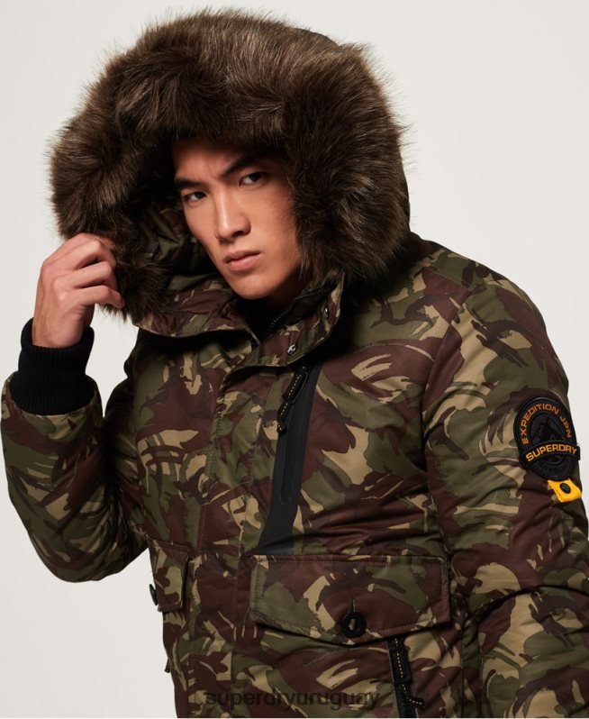 uy Superdry hombres chaqueta bomber everest caqui DT2N8Z4708 ropa