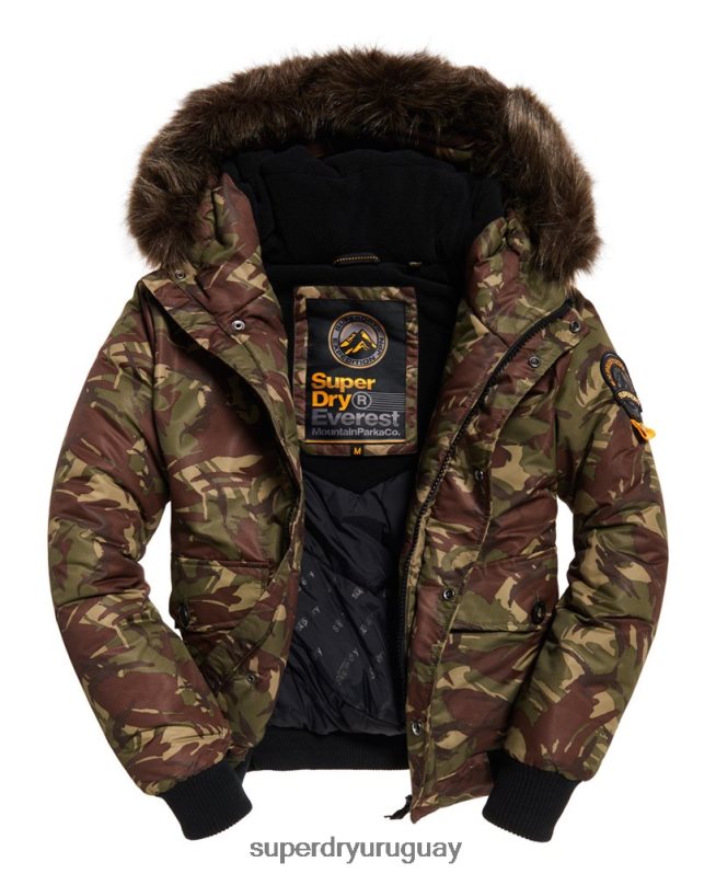uy Superdry hombres chaqueta bomber everest caqui DT2N8Z4708 ropa