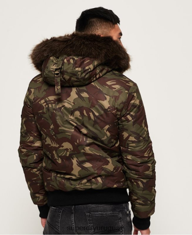 uy Superdry hombres chaqueta bomber everest caqui DT2N8Z4708 ropa