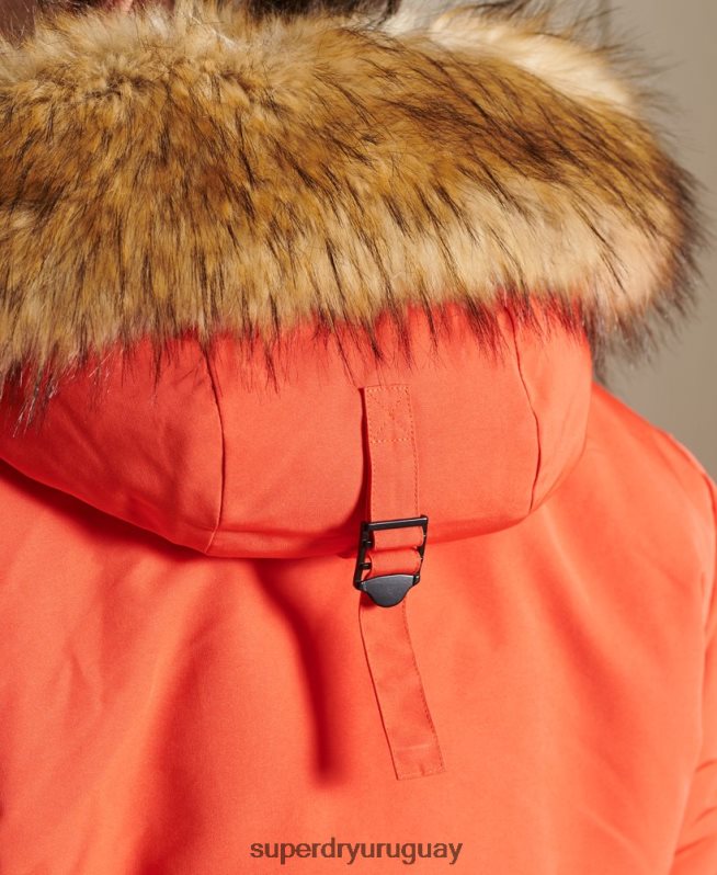 uy Superdry hombres chaqueta bomber everest naranja DT2N8Z4749 ropa