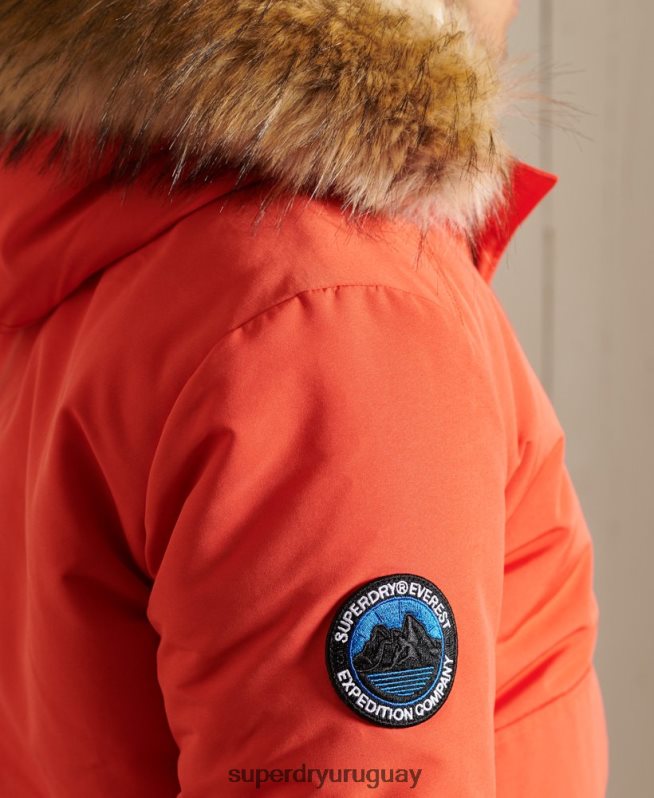 uy Superdry hombres chaqueta bomber everest naranja DT2N8Z4749 ropa