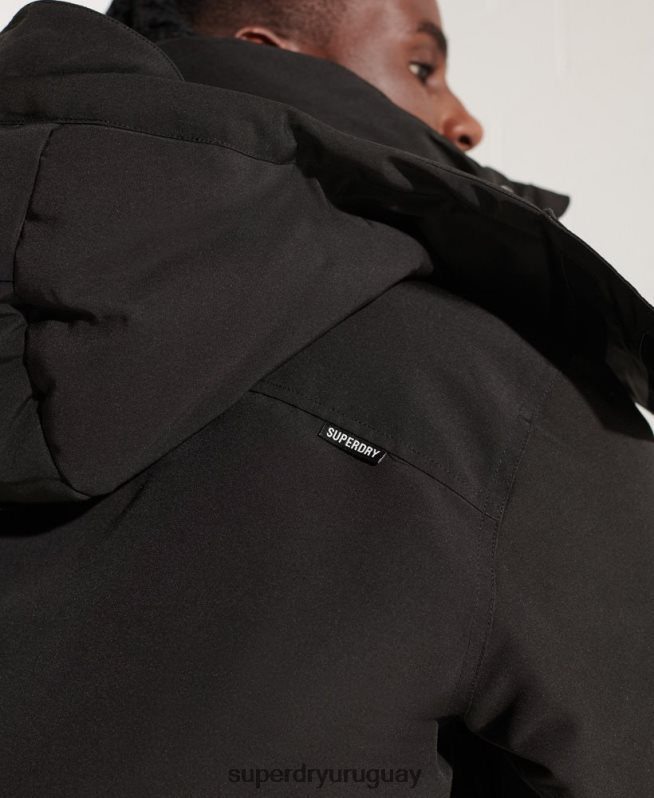 uy Superdry hombres chaqueta bomber everest negro DT2N8Z4653 ropa