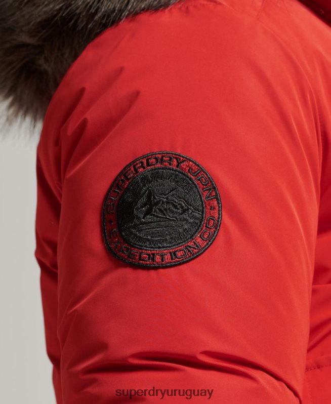 uy Superdry hombres chaqueta bomber everest rojo DT2N8Z4455 ropa