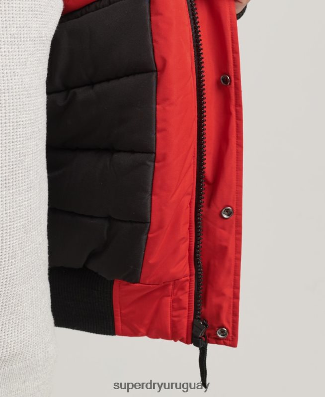 uy Superdry hombres chaqueta bomber everest rojo DT2N8Z4455 ropa