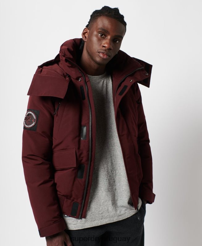 uy Superdry hombres chaqueta bomber everest rojo DT2N8Z4523 ropa