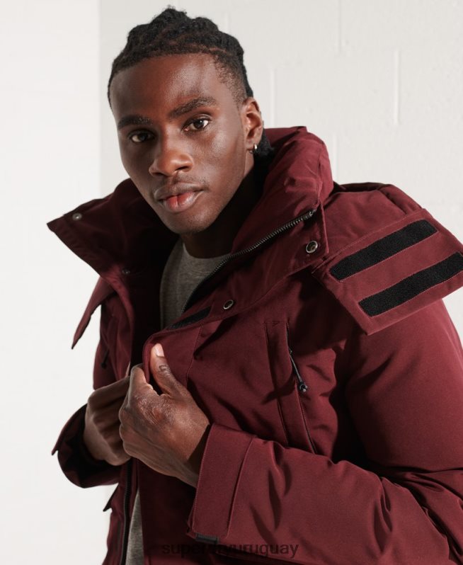 uy Superdry hombres chaqueta bomber everest rojo DT2N8Z4523 ropa