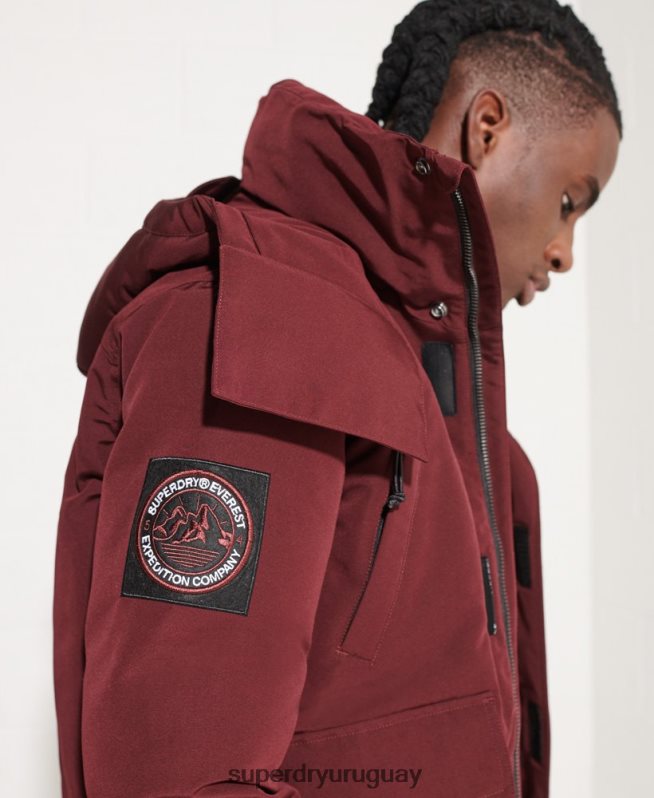 uy Superdry hombres chaqueta bomber everest rojo DT2N8Z4523 ropa