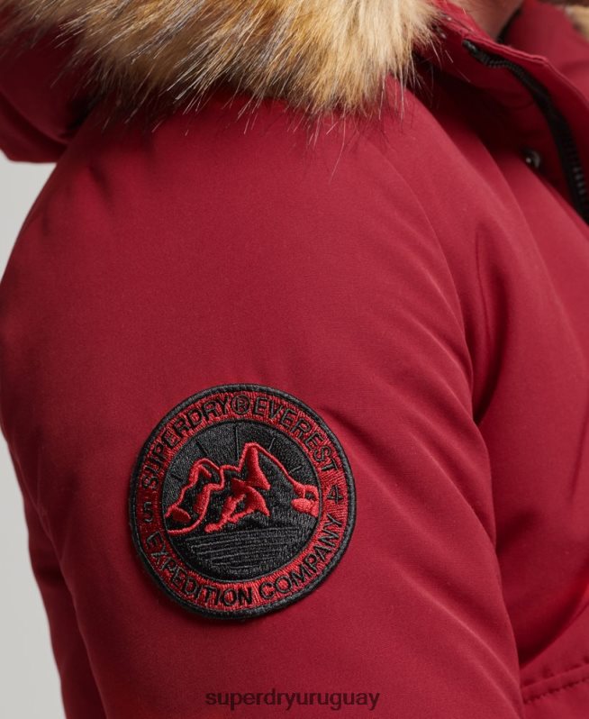 uy Superdry hombres chaqueta bomber everest rojo DT2N8Z992 ropa