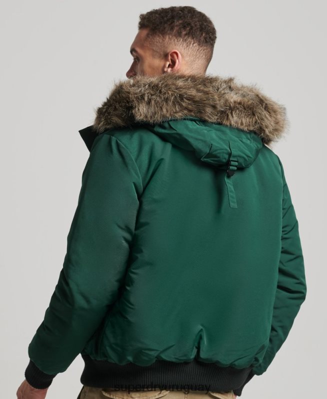 uy Superdry hombres chaqueta bomber everest verde DT2N8Z1168 ropa