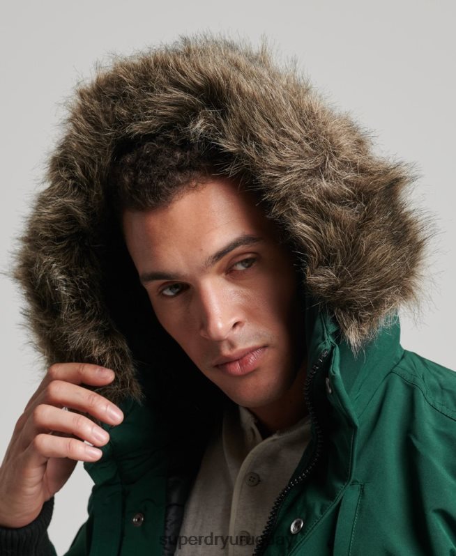 uy Superdry hombres chaqueta bomber everest verde DT2N8Z1168 ropa