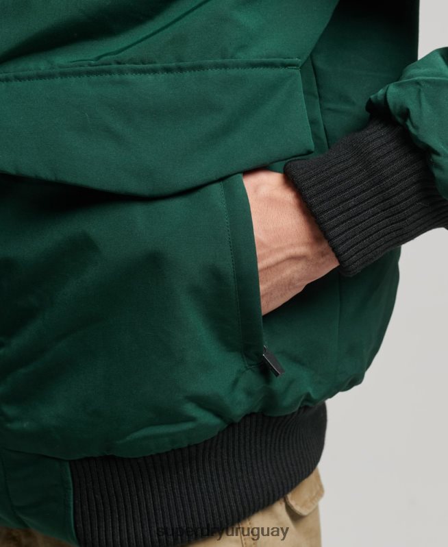 uy Superdry hombres chaqueta bomber everest verde DT2N8Z1168 ropa