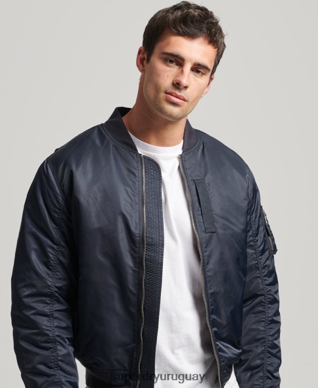 uy Superdry hombres chaqueta bomber ma1 vintage Armada DT2N8Z4703 ropa