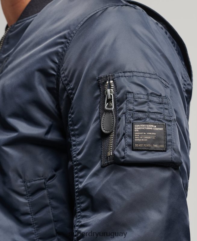 uy Superdry hombres chaqueta bomber ma1 vintage Armada DT2N8Z4703 ropa