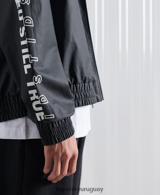 uy Superdry hombres chaqueta bomber sdx ma1 edición limitada negro DT2N8Z4773 ropa