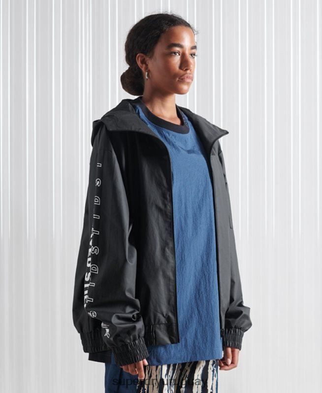 uy Superdry hombres chaqueta bomber sdx ma1 edición limitada negro DT2N8Z4773 ropa