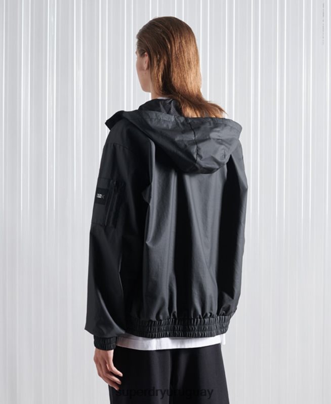 uy Superdry hombres chaqueta bomber sdx ma1 edición limitada negro DT2N8Z4773 ropa