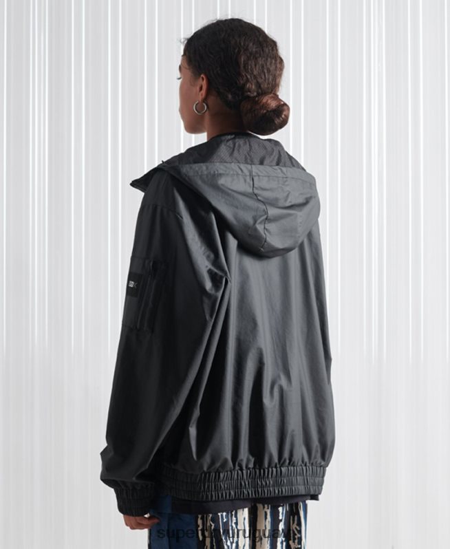 uy Superdry hombres chaqueta bomber sdx ma1 edición limitada negro DT2N8Z4773 ropa