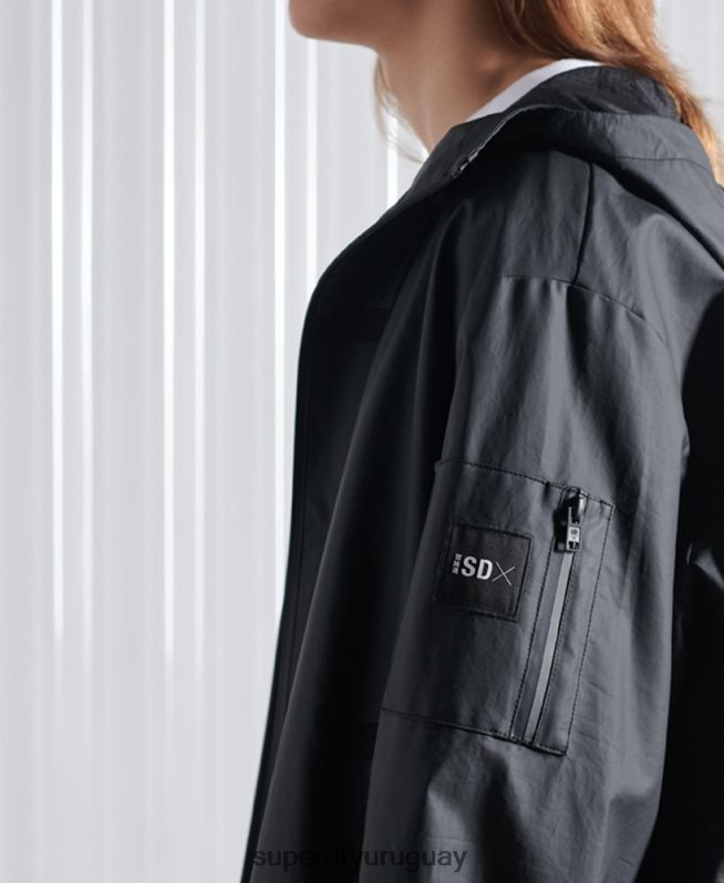 uy Superdry hombres chaqueta bomber sdx ma1 edición limitada negro DT2N8Z4773 ropa