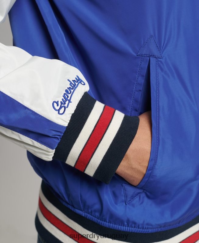 uy Superdry hombres chaqueta bomber suika azul DT2N8Z4463 ropa