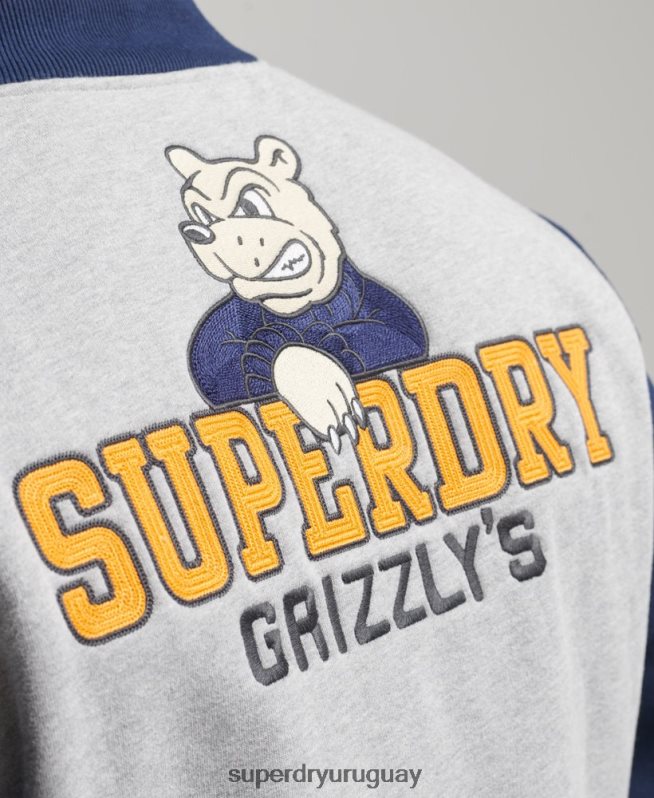 uy Superdry hombres chaqueta bomber universitaria vintage Armada DT2N8Z5202 ropa