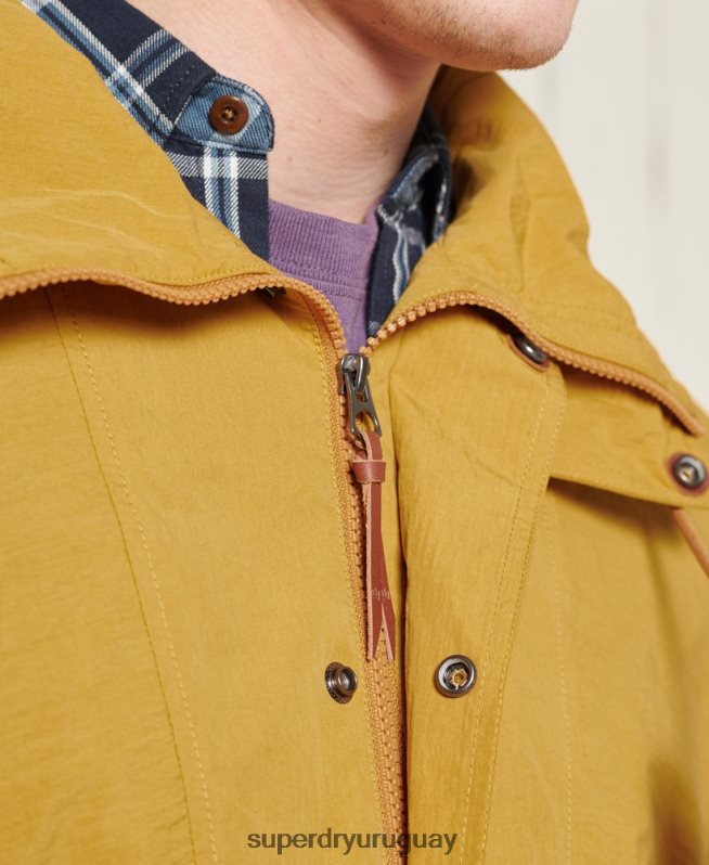 uy Superdry hombres chaqueta casual de montaña amarillo DT2N8Z4667 ropa