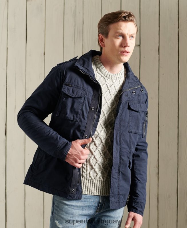 uy Superdry hombres chaqueta clásica de novato Armada DT2N8Z4603 ropa
