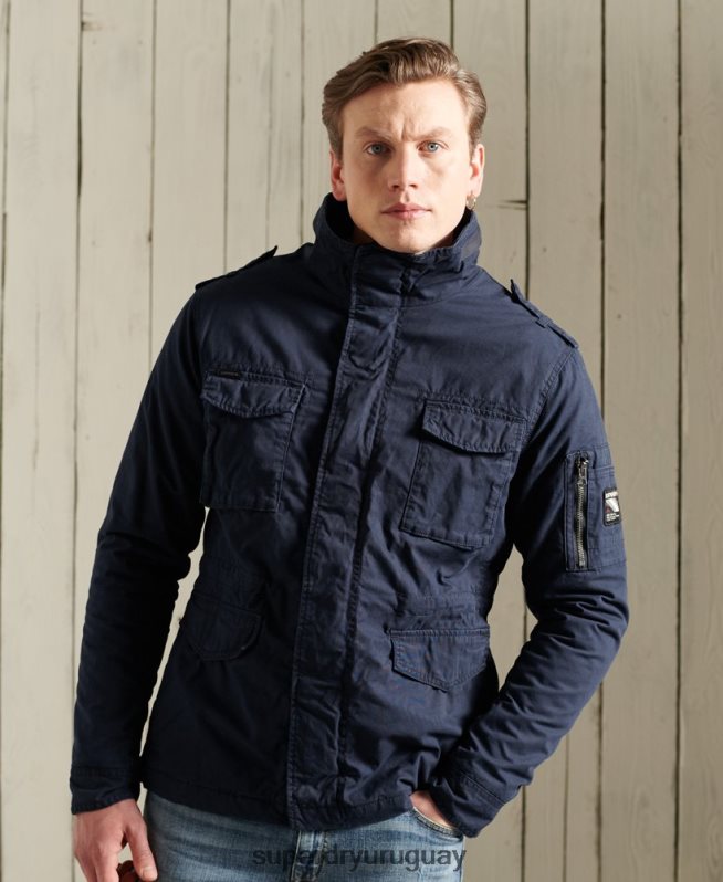 uy Superdry hombres chaqueta clásica de novato Armada DT2N8Z4603 ropa