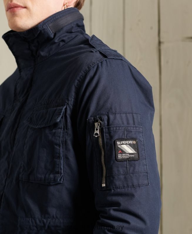uy Superdry hombres chaqueta clásica de novato Armada DT2N8Z4603 ropa