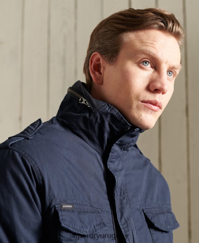 uy Superdry hombres chaqueta clásica de novato Armada DT2N8Z4603 ropa