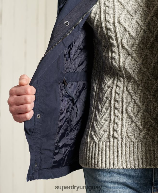 uy Superdry hombres chaqueta clásica de novato Armada DT2N8Z4603 ropa