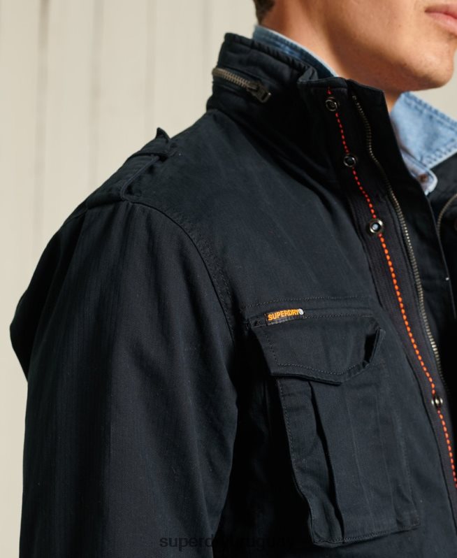 uy Superdry hombres chaqueta clásica de novato Armada DT2N8Z4686 ropa