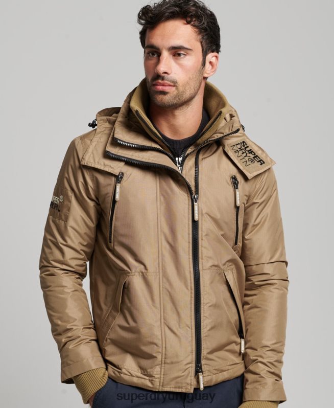 uy Superdry hombres chaqueta cortavientos mountain sd marrón DT2N8Z1111 ropa