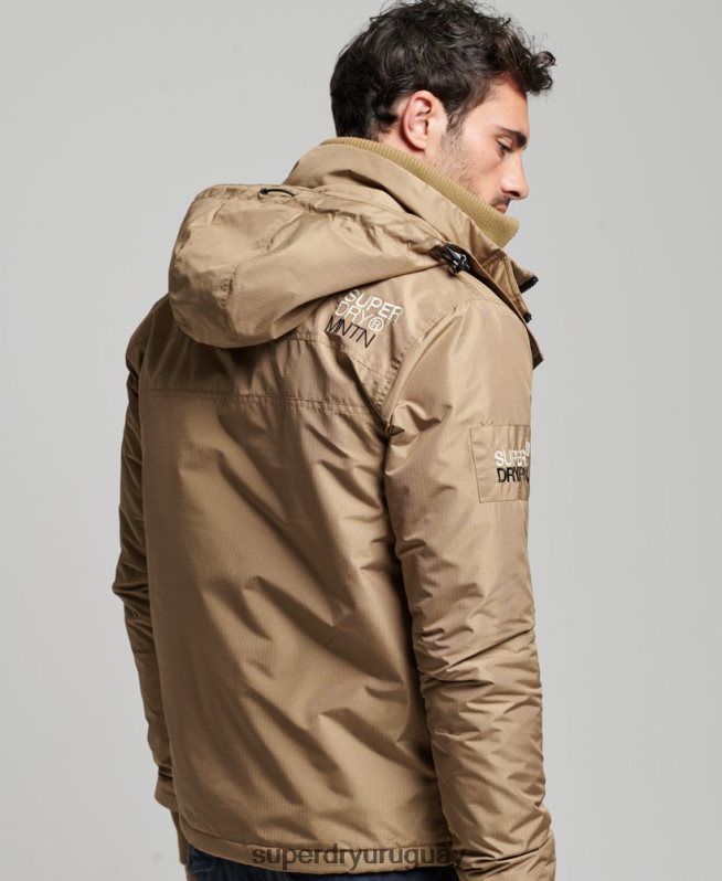 uy Superdry hombres chaqueta cortavientos mountain sd marrón DT2N8Z1111 ropa