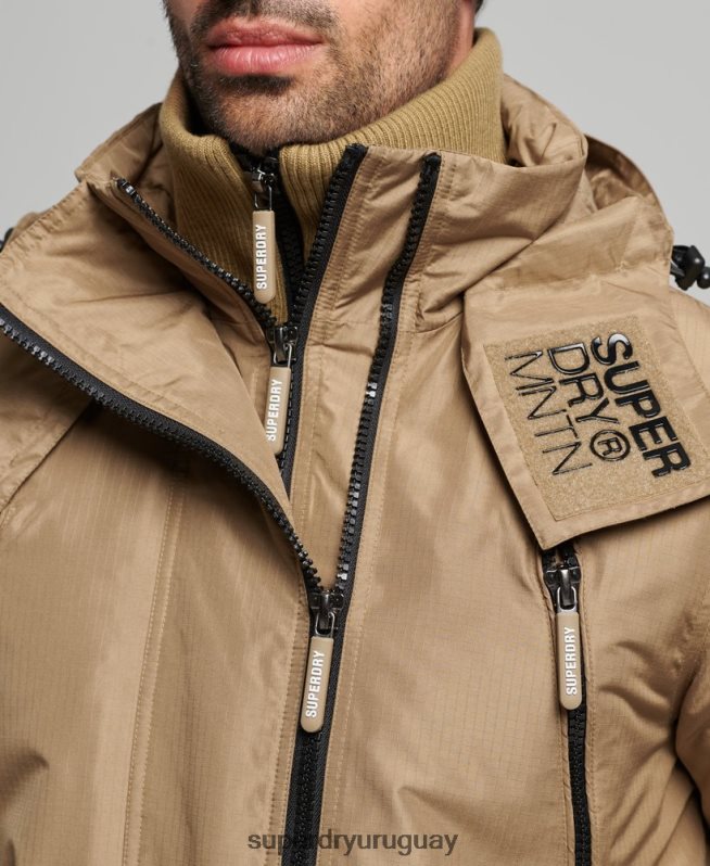 uy Superdry hombres chaqueta cortavientos mountain sd marrón DT2N8Z1111 ropa