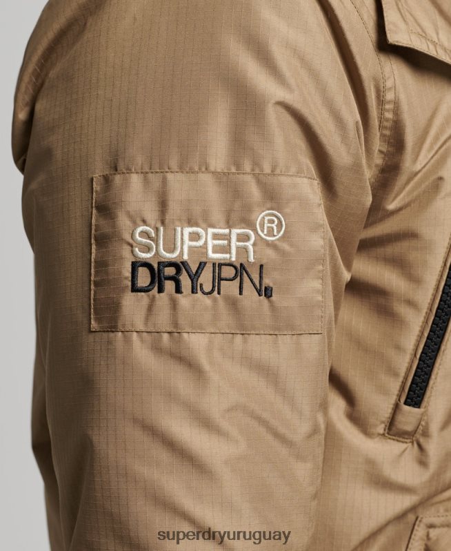 uy Superdry hombres chaqueta cortavientos mountain sd marrón DT2N8Z1111 ropa
