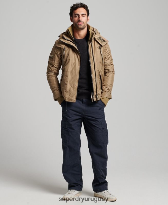uy Superdry hombres chaqueta cortavientos mountain sd marrón DT2N8Z1111 ropa