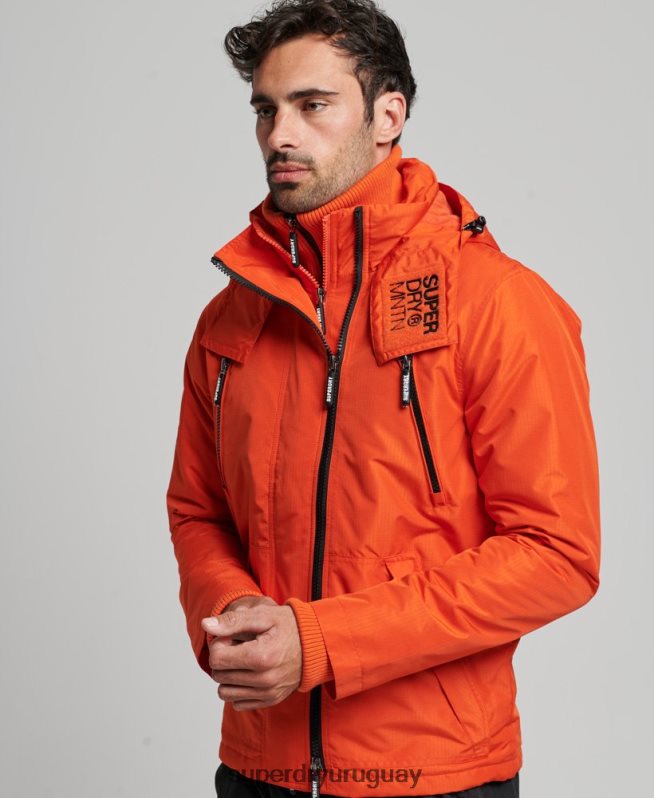 uy Superdry hombres chaqueta cortavientos mountain sd naranja DT2N8Z944 ropa