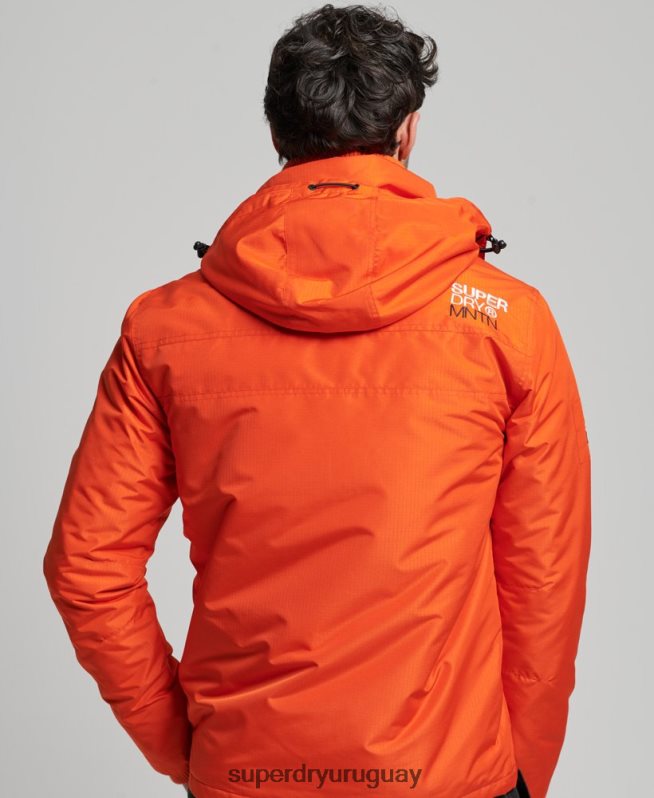 uy Superdry hombres chaqueta cortavientos mountain sd naranja DT2N8Z944 ropa
