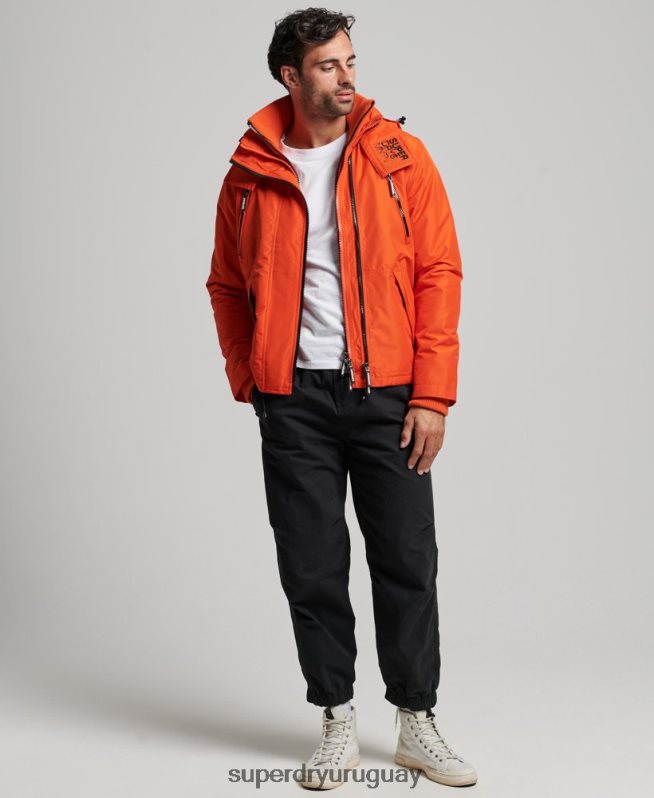 uy Superdry hombres chaqueta cortavientos mountain sd naranja DT2N8Z944 ropa