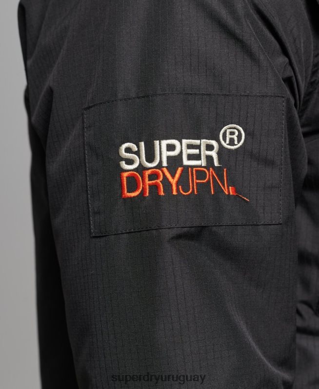 uy Superdry hombres chaqueta cortavientos mountain sd negro DT2N8Z1160 ropa
