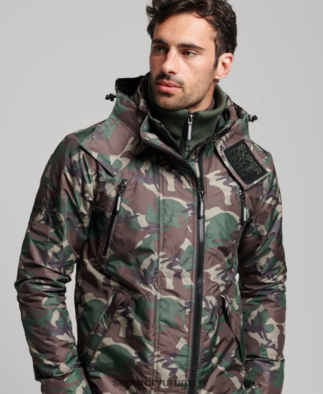 uy Superdry hombres chaqueta cortavientos mountain sd verde DT2N8Z1015 ropa