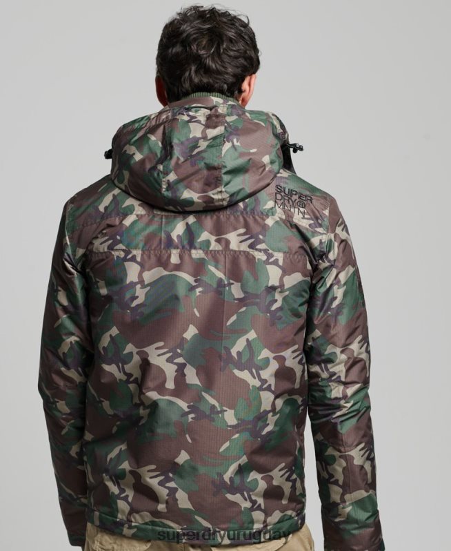 uy Superdry hombres chaqueta cortavientos mountain sd verde DT2N8Z1015 ropa