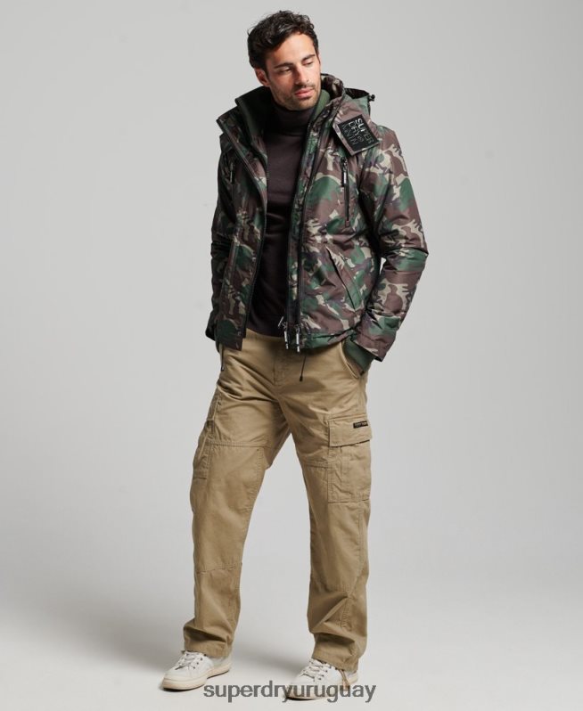 uy Superdry hombres chaqueta cortavientos mountain sd verde DT2N8Z1015 ropa