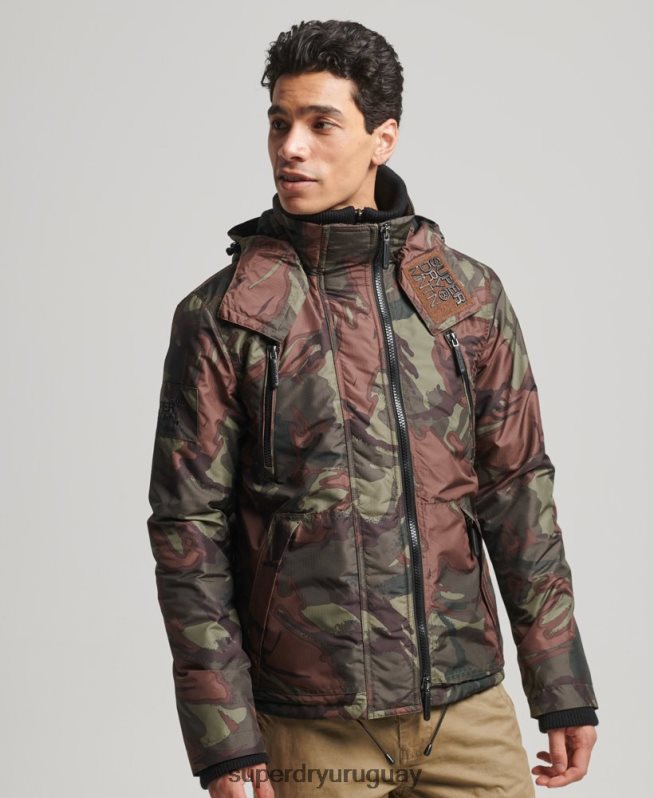 uy Superdry hombres chaqueta cortavientos mountain sd verde DT2N8Z1075 ropa