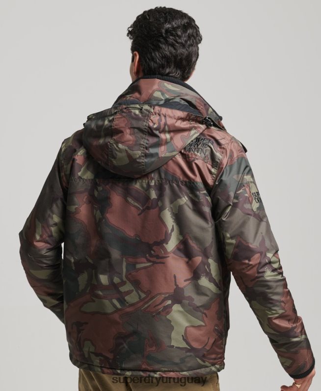 uy Superdry hombres chaqueta cortavientos mountain sd verde DT2N8Z1075 ropa