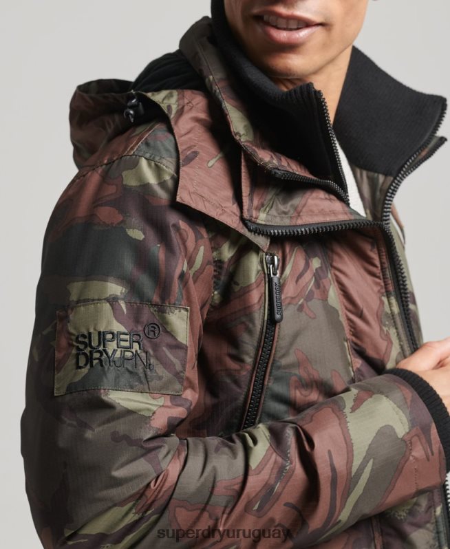 uy Superdry hombres chaqueta cortavientos mountain sd verde DT2N8Z1075 ropa