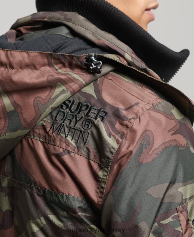 uy Superdry hombres chaqueta cortavientos mountain sd verde DT2N8Z1075 ropa