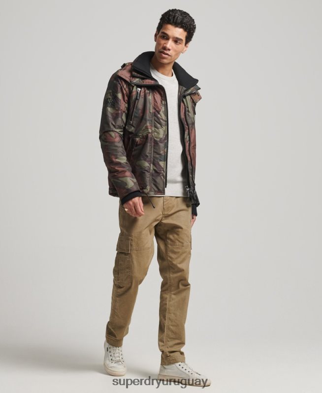 uy Superdry hombres chaqueta cortavientos mountain sd verde DT2N8Z1075 ropa