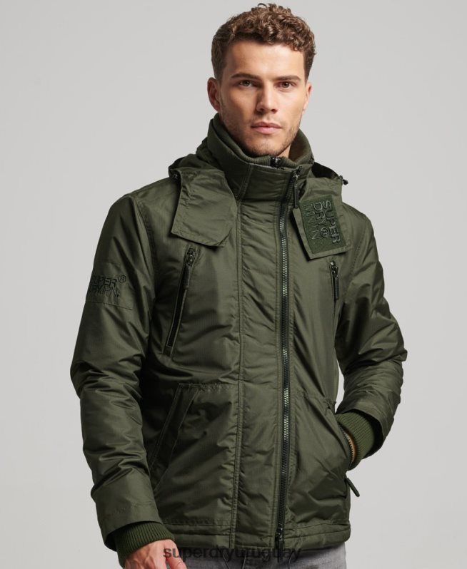 uy Superdry hombres chaqueta cortavientos mountain sd verde DT2N8Z950 ropa