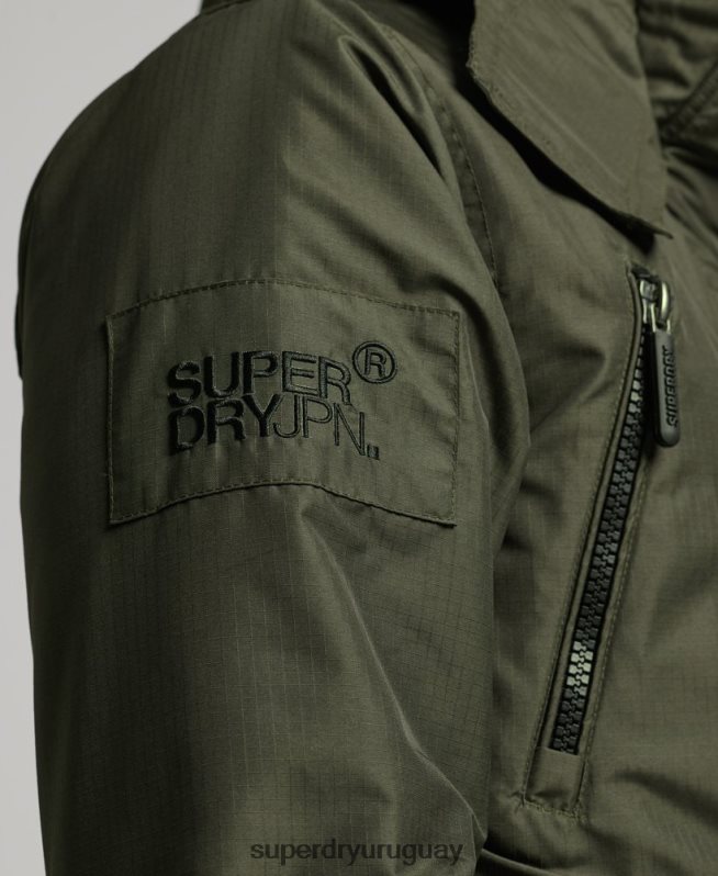uy Superdry hombres chaqueta cortavientos mountain sd verde DT2N8Z950 ropa